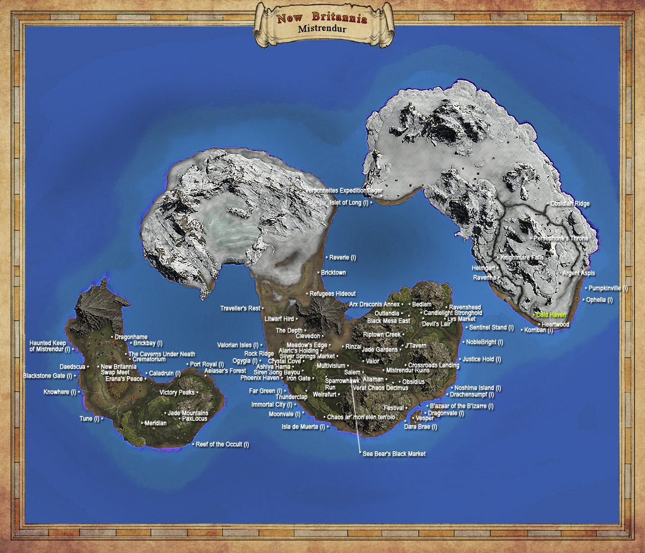 R153 Map of Mistrendur POTs